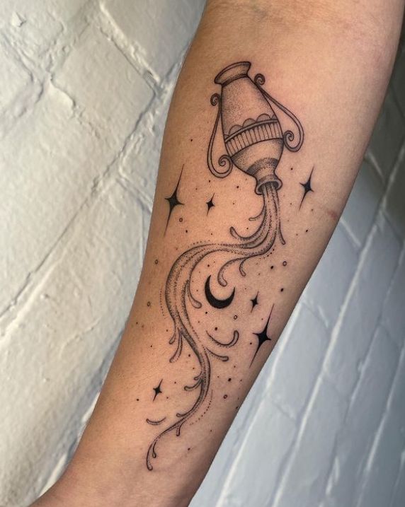27 Aquarius Tattoo Ideas Unique For Men And Women | Constellation, Fineline, And Zodiac Designs