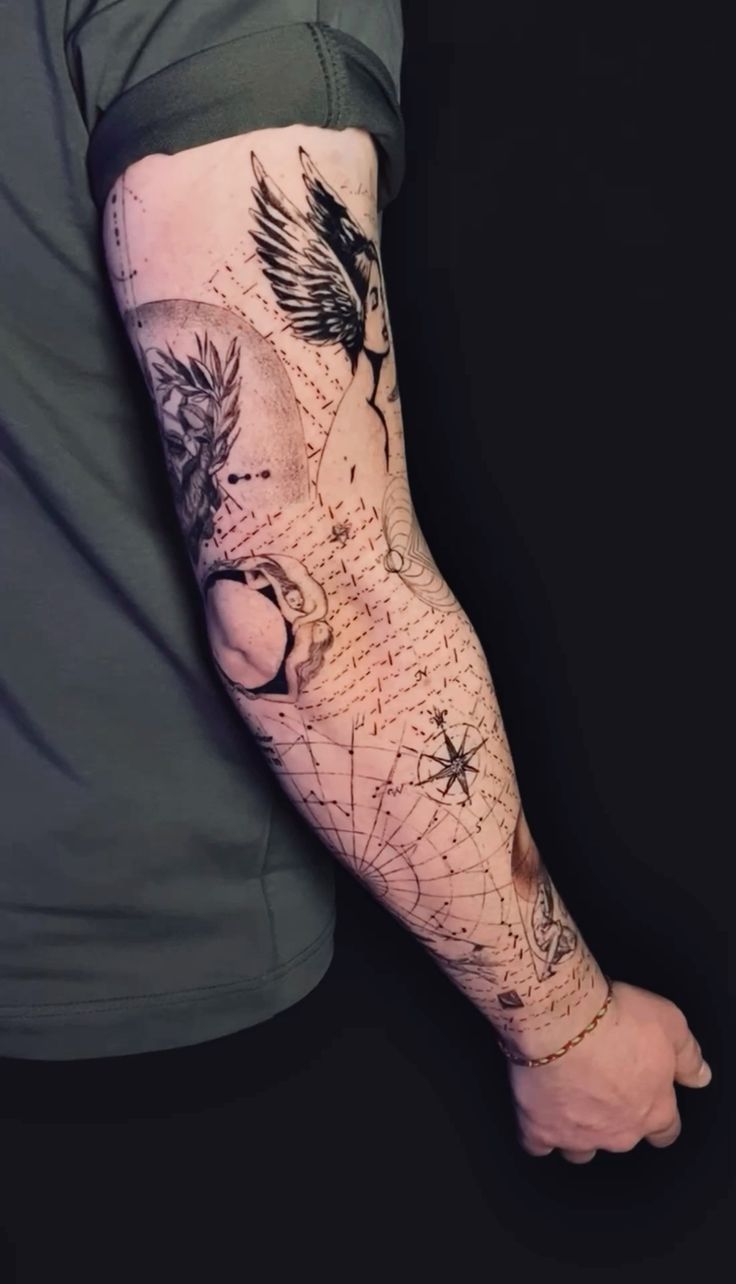 Discover 21 Ethereal Tattoos for : Stunning Sleeve, Spine & Hand Designs for Men & Women