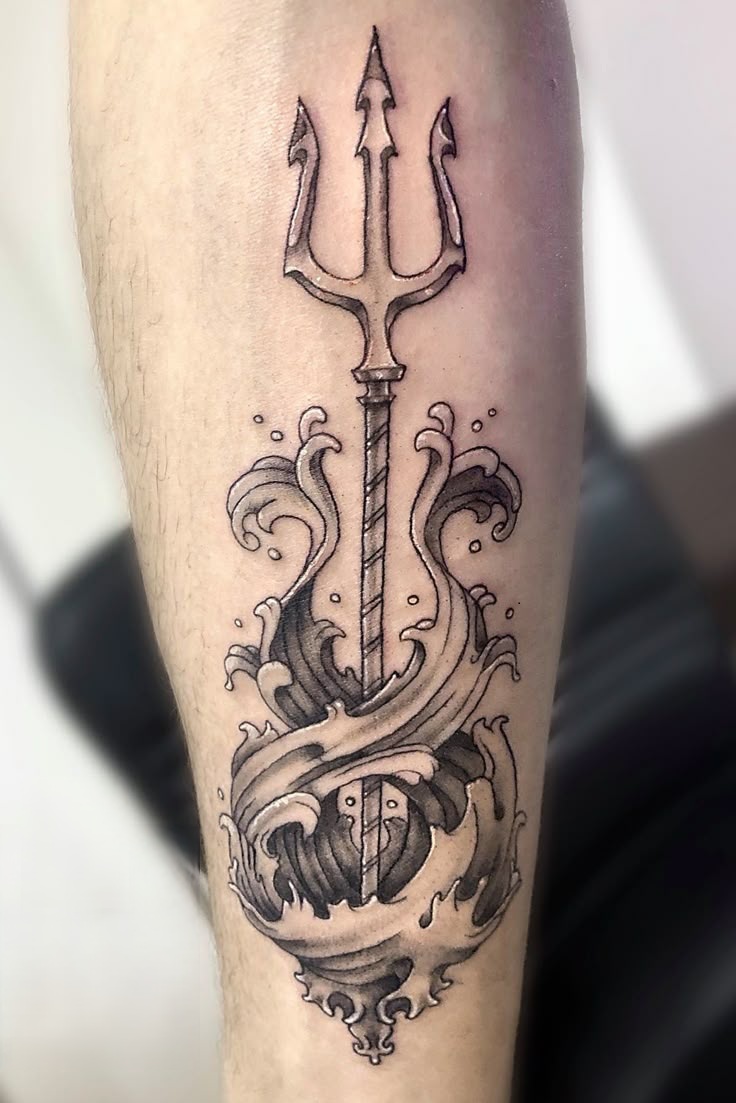 Poseidon Tattoo 26 Ideas : Powerful Greek Mythology Designs for Men Featuring Sleeve