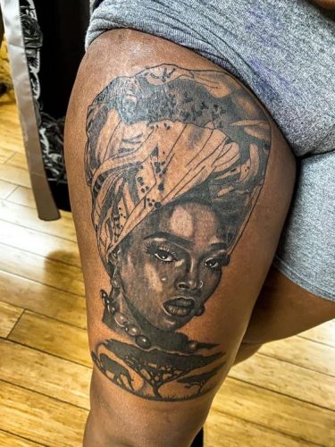 Discover 18 African Queen Tattoo Designs for Empowered Women in