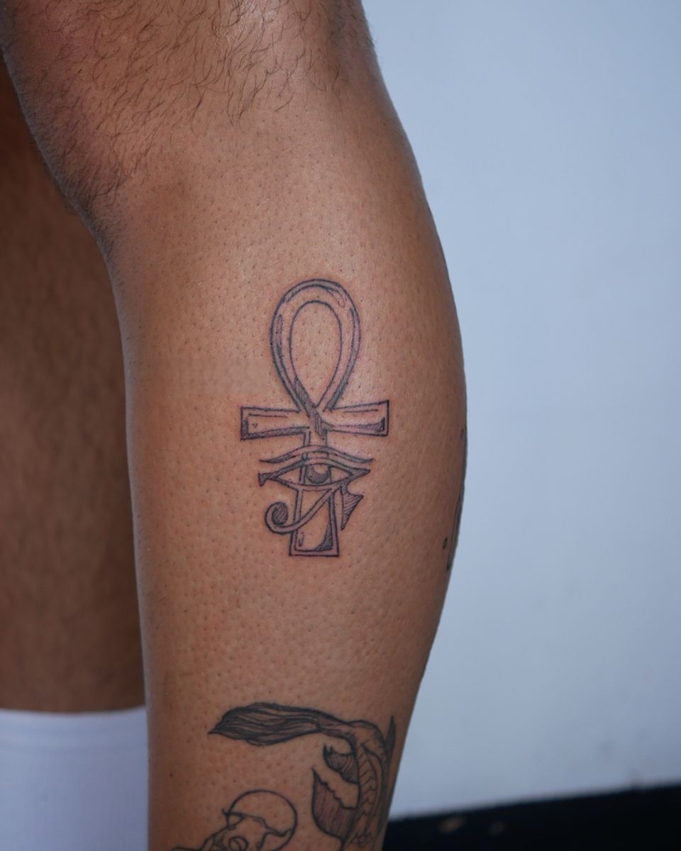 27 Ankh Tattoo Ideas with Eye of Horus, Spine, Chest, Minimalist Symbolic Ink