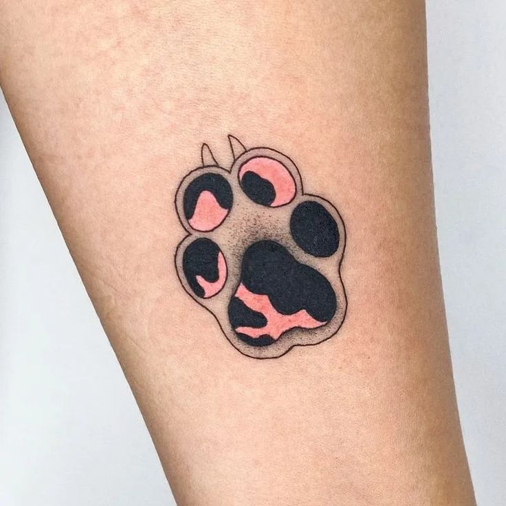 28 Paw Print Tattoo Ideas for Dog & Cat Lovers Memorial, Floral, Watercolor, Fine Line