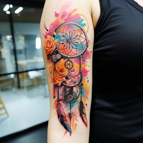 Explore 18 Unique Dreamcatcher Tattoo Designs for  &#8211; Symbolism &#038; Artistic Beauty