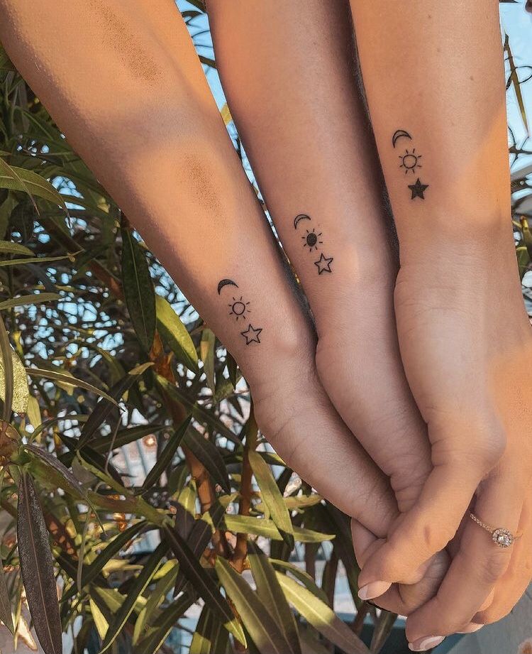 25 Sister Tattoo Designs for 2, 3 or 4 Sisters  Unique Meaningful Fine Line &#038; Minimalist Designs