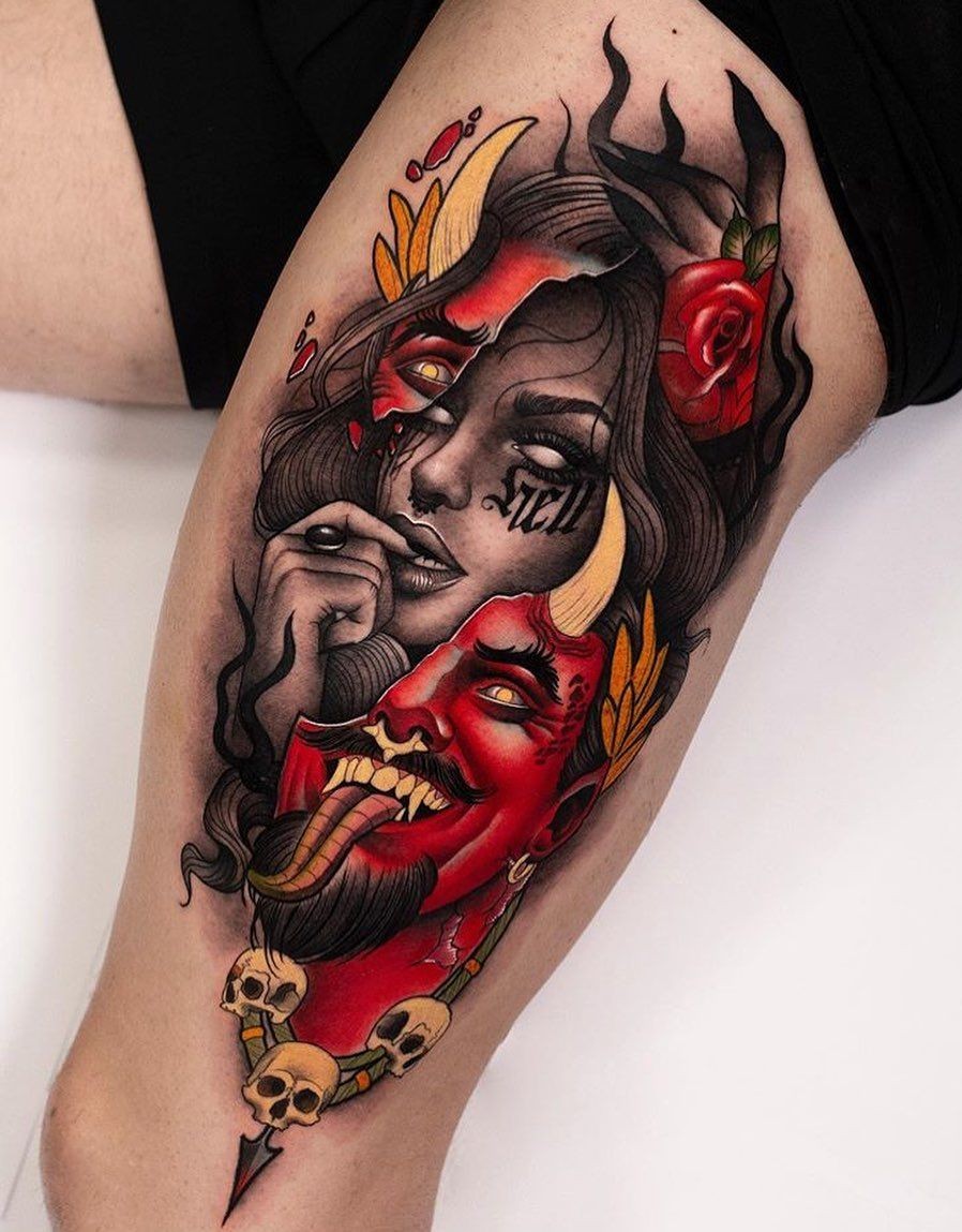25 Demon Tattoo Designs and Ideas for Men and Women | Sleeves, Back, Leg and Arm Inspiration