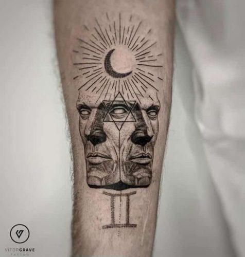 20 Gemini Tattoo for Men Ideas