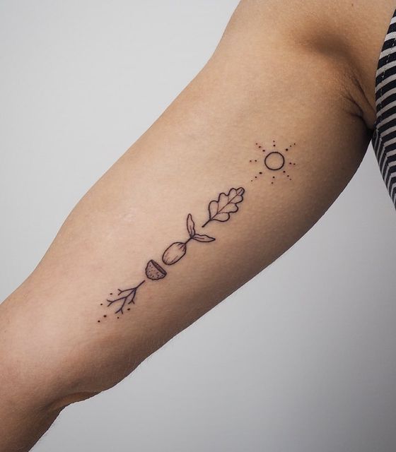 27 Leaf Tattoos Designs for Guys & Girls Fine line, Sleeve, Under breast & Autumn ink Concepts