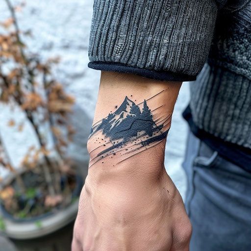 27 Ideas Mountain Tattoo Ideas : Minimalist, Geometric, Fine Line & Sleeve Designs