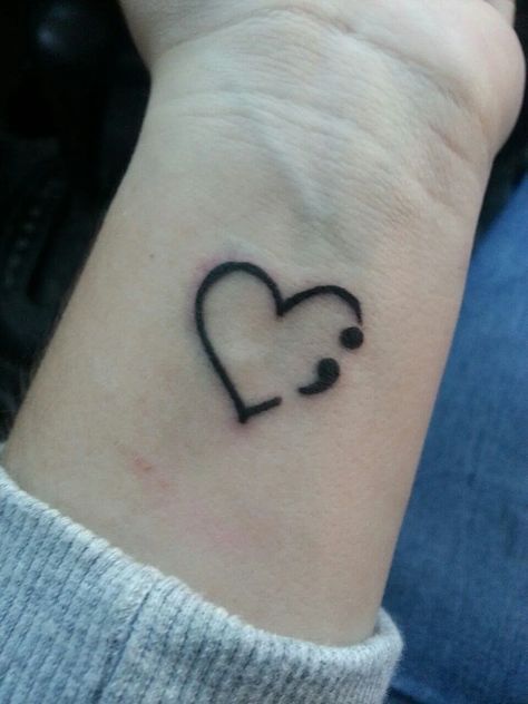 30 Stunning Semicolon Tattoo Ideas for : Minimalist, Butterfly, Floral, Heart & More