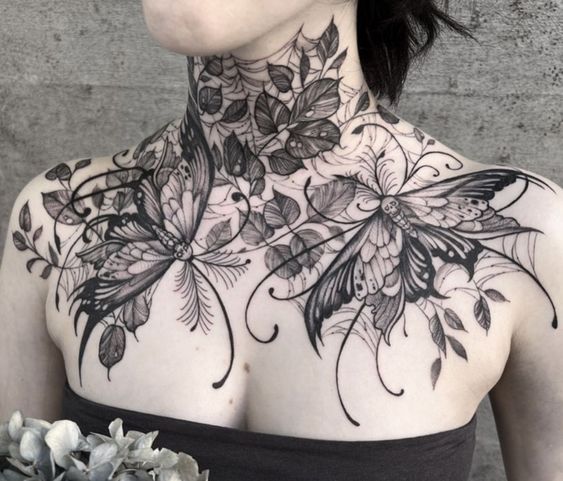 Explore 20 Unique Clavicle Tattoo Ideas: From Delicate Florals to Edgy Designs – Get Inspired!