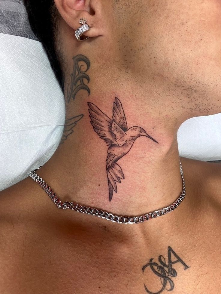 27 Ideas Neck Tattoo : Unique Designs for Men and Women Side, Front, and Nape of Neck Tattoo