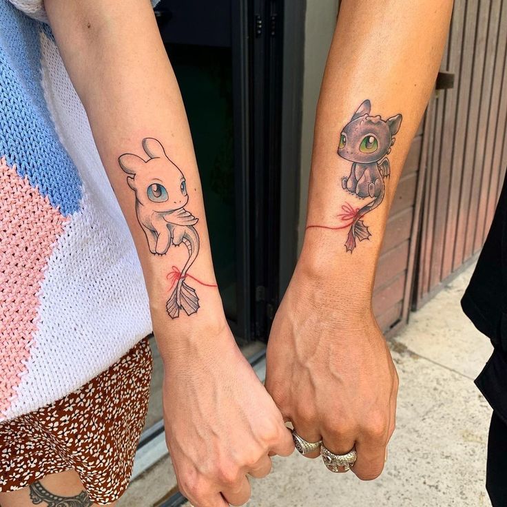 28 Matching Tattoo Ideas for Everyone Cute, Unique, Silly, and Meaningful Ink You’ll Love