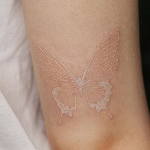 15 White Butterfly Tattoo Ideas for : Embracing Elegance and Meaning
