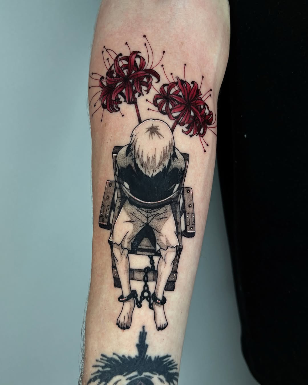 29 Tokyo Ghoul Tattoo Ideas Kaneki Designs, Juuzou Ink, Centipede Tattoos, & Spider Lily Florals