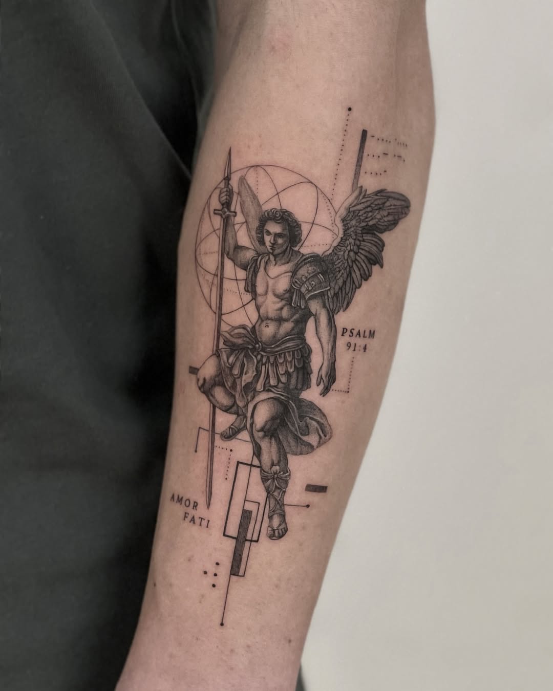 29 Powerful St Michael Tattoo Designs for Men and Women   Forearm, Sleeve, Geometric, Traditional