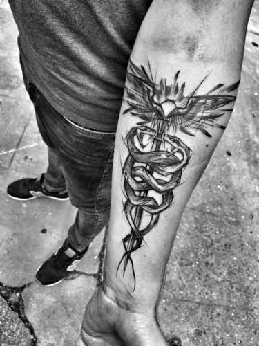 27 Caduceus Tattoo Ideas