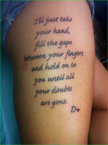 27 Handwriting Tattoo Ideas