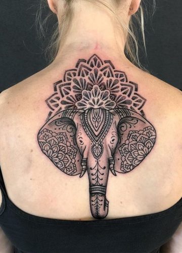 24 Elephant Tattoos on Back Ideas