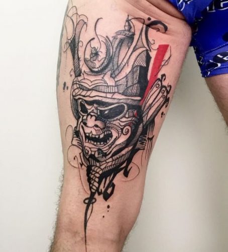 Explore 21 Samurai Mask Tattoo Ideas for : Discover Designs from Fierce to Floral