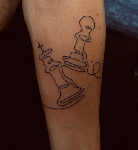 Explore 20 Unique Chess Piece Tattoos for : Symbolism & Artistry in Ink