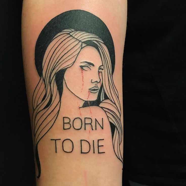 30 Born to Die Tattoo Ideas : Aesthetic Lettering, Stomach and Collarbone Placement