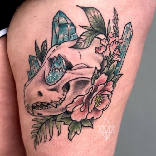 19 Cat Skull Tattoo Ideas
