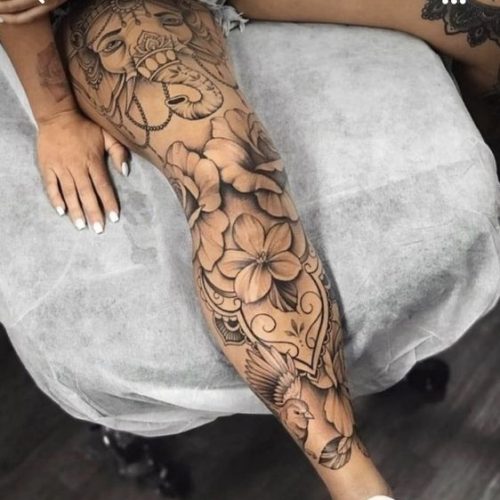 22 Elephant Leg Tattoos Ideas