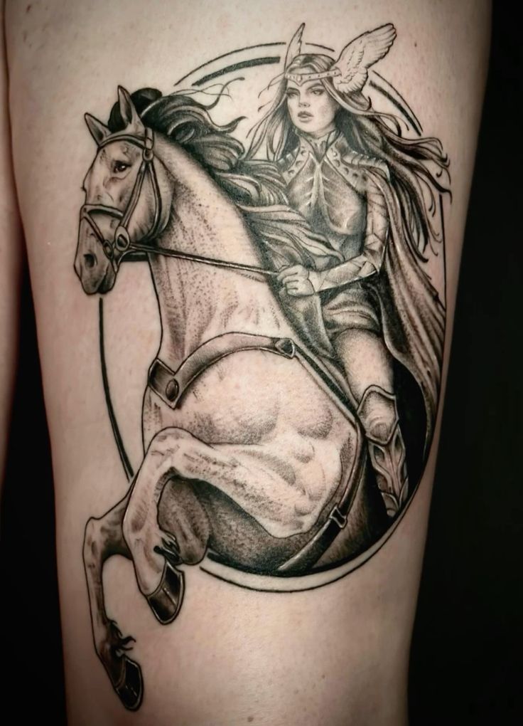 27 Norse Mythology Tattoo Valkyries Ideas Featuring Female Warriors & Symbolic Designs