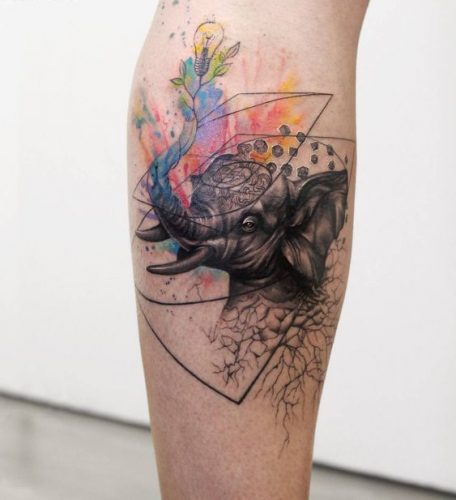 22 Elephant Leg Tattoos Ideas