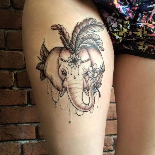 18 Elephant Tattoos Simple Ideas