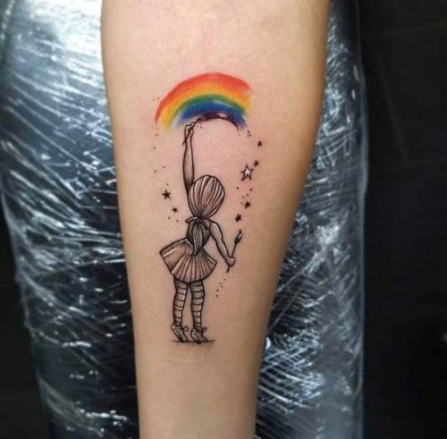 Embrace Hope and Healing with 17 Inspiring Rainbow Baby Tattoo Ideas for Moms and Dads in