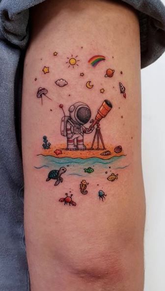 27 Galaxy Tattoo Ideas with Sleeve Designs, Black and Grey, and Cosmic Color Concepts