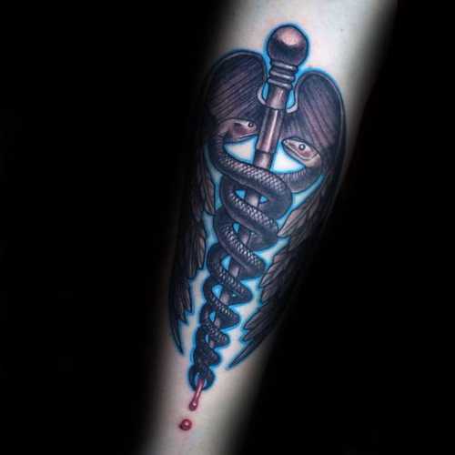 27 Caduceus Tattoo Ideas