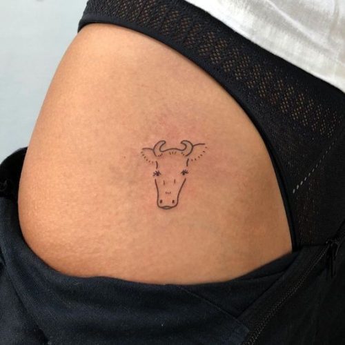 20 Cow Tattoo Small Ideas for