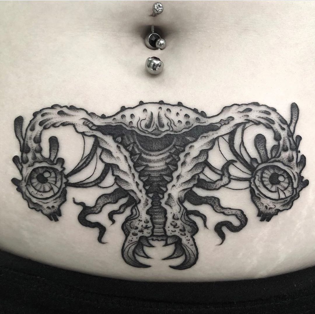 29 Womb Tattoo Ideas for : Floral, Anime, Goth, Succubus, and Symbolic Designs