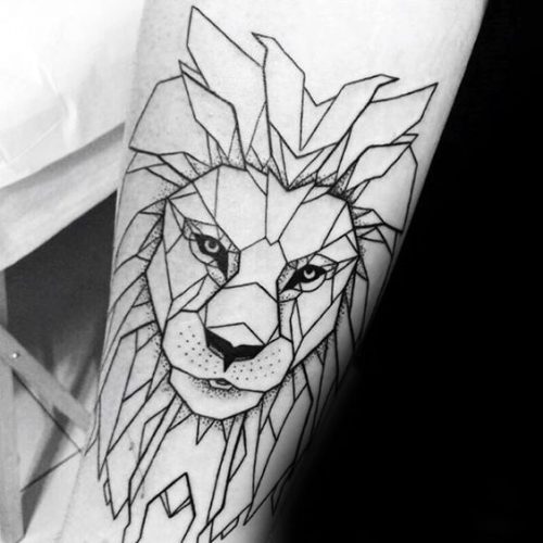 Lion Tattoo Outline: 19 Bold and Striking Silhouette Designs