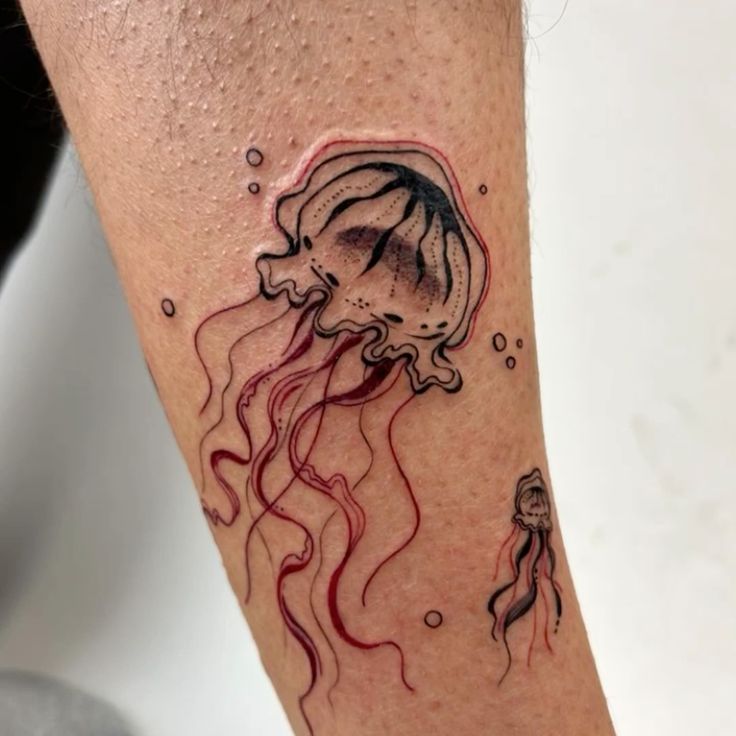 30 Jellyfish Tattoo Designs with Meaning and Style Flowing