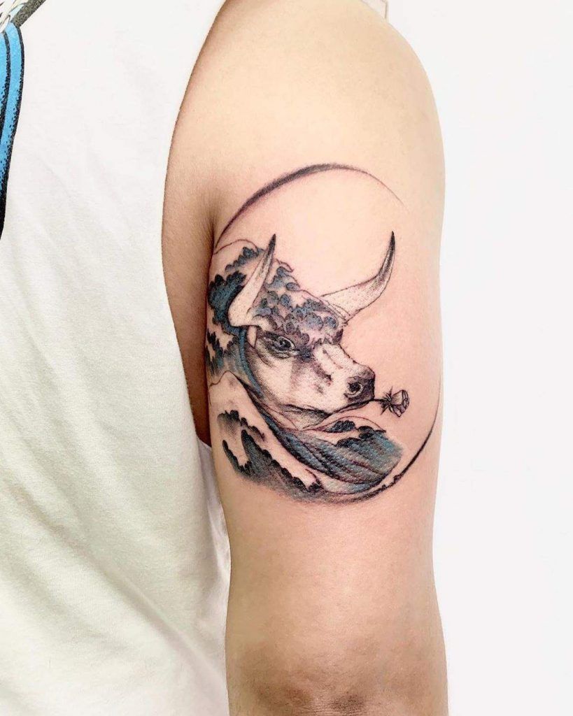 26 Bull Tattoo Ideas Powerful Designs for Men and Feminine Taurus Zodiac Styles