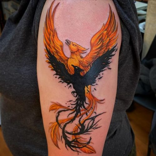 20 Rising Phoenix Tattoo Ideas