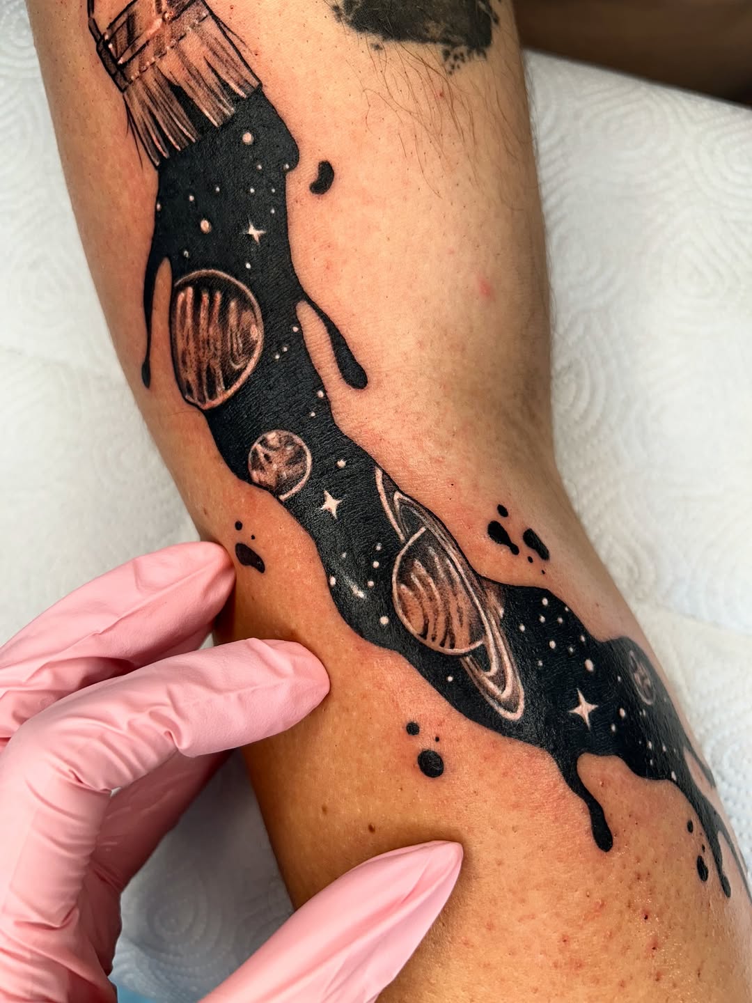 27 Galaxy Tattoo Ideas with Sleeve Designs, Black and Grey, and Cosmic Color Concepts