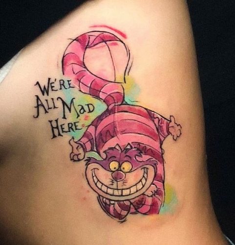 15 Cheshire Cat Tattoo Ideas for Whimsical Souls