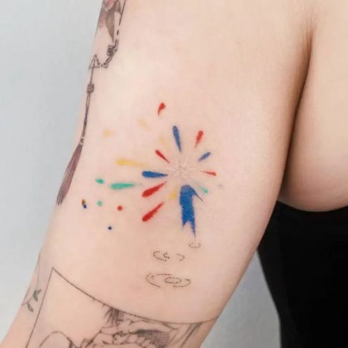 20 Captivating Firework Tattoo Designs for : Ignite Your Skin with Artistic Brilliance