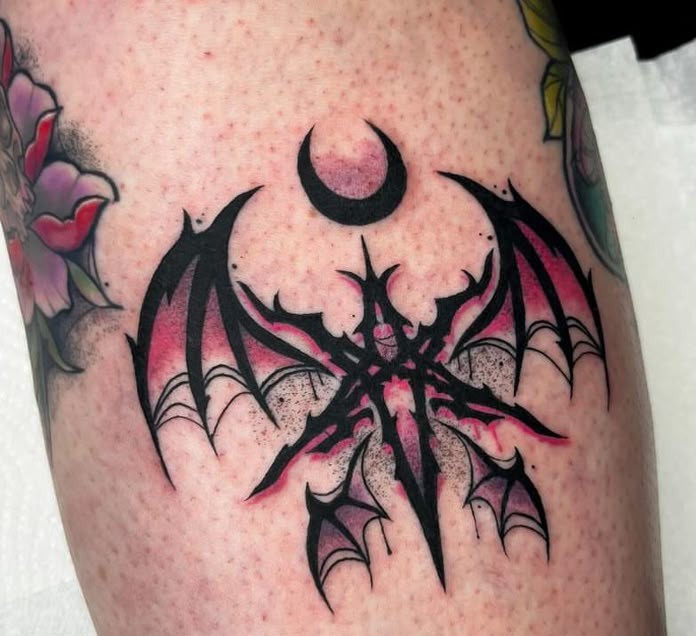 Bat Tattoo 25 Ideas in A Collection of Stencil, Gothic, Old School, and Simple Arm and Chest Tattoos