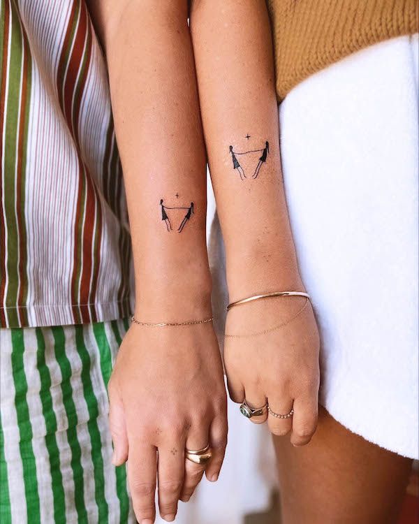 30 Unique Bestie Tattoo Ideas for Small, Meaningful, Funny & Matching BFF Tattoos