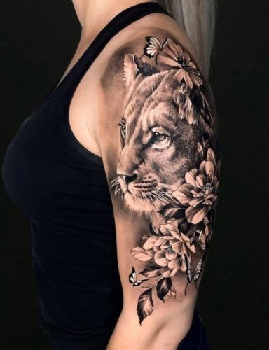 21 Shoulder Lion Tattoo: Showcase Power and Beauty