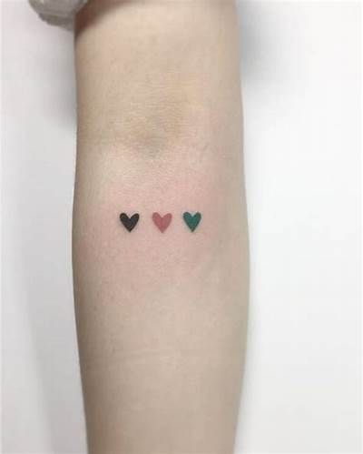 18 Three Hearts Tattoo Ideas for
