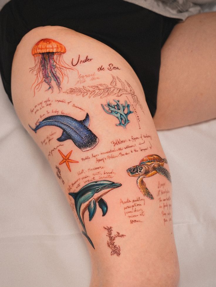 28 Ocean Tattoo Ideas for Men and Women: Minimalist Waves, Sleeve Underwater Designs