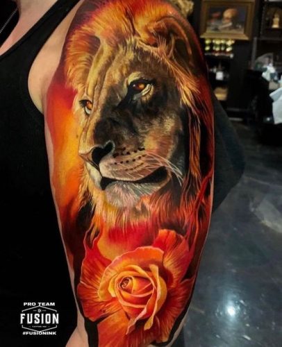 Immerse in Depth: 22 3D Lion Tattoo Ideas