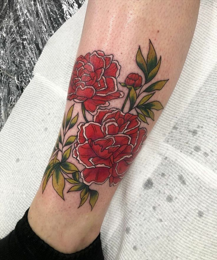 25 Carnation Tattoo Ideas : Traditional Designs for Women, Shoulder, Sleeve, Ankle & More