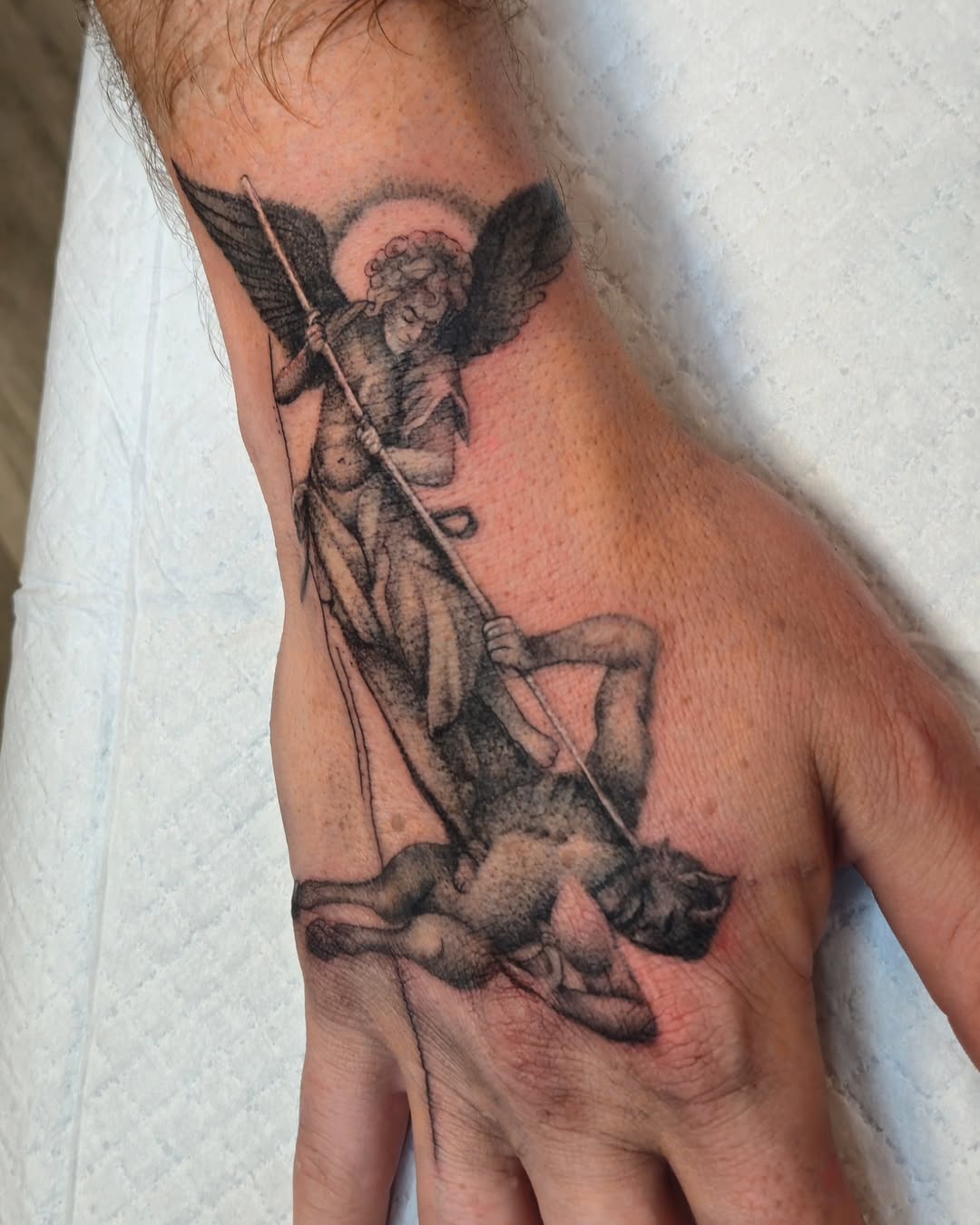 28 Archangel Michael Tattoo Designs for Men and Women   Realism, Sleeve, and Geometric Ideas